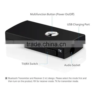 Bluetooth Receiver, Wireless Transmitter, Hands-Free Car Kit With 3.5mm Audio Output, Stereo Music Transmission BTI-010 thumbnail-4