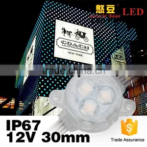IP67 Waterproof 30mm Programmable 12V Outdoor Led Point Light Connector for LED Decoration Lighting thumbnail-5