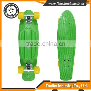 High Strength Plastic Molded Deck Plastic Complete Fish Skateboard thumbnail-1
