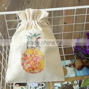 Durable and Cheap Mini Cotton Drawstring Bag for Storage Quality Choice thumbnail-2