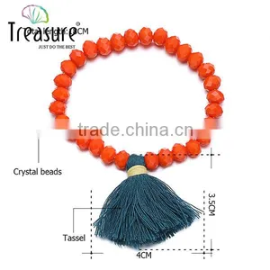 Fashion Jewelry Vintage Ethnic Wholesale DIY Fashion Crystal Charms Glass Bead Bracelet thumbnail-6