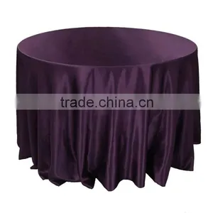 Satin Round Table Cloth/table Linen for Weddings thumbnail-1
