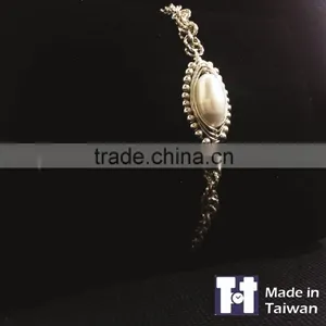 Fashion 925 Spiral Pearl Sterling Silver Bracelet Jewelry Gifts thumbnail-3