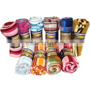 Colorful Cheap Promotional Printed Polar Fleece Gifts Blanket thumbnail-1