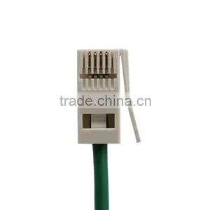 Telephone Extension Cord Cable Plugs - White thumbnail-1
