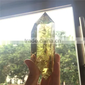 Natural Genuine Citrine Quartz Healing Crystal Pillars Points Wholesale thumbnail-4