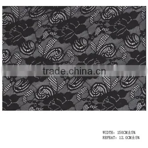 145cm Dark Color Lace Fabric thumbnail-1