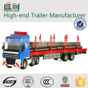 Tri-axles Tuck Trailer for Wood Transport thumbnail-1