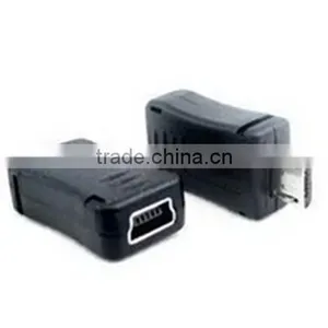 Black Color Micro Usb Male to Mini Usb Female Adapter Cabletolink Top Quality thumbnail-1