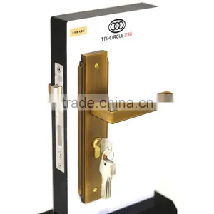 TRI-CIRCLE Zinc Alloy Lever Door Lock and Handle,lever Handle Door Lock Set thumbnail-6