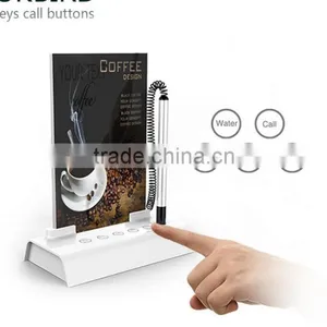 New Model Restaurant Service Table Calling System Waiter Call Button /Multi-function Touch Calling Table Card thumbnail-1