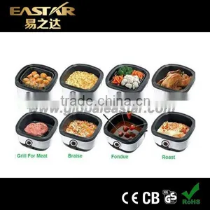 Eastar Cooking 8 in 1 Hot Selling Multi-cooker Slow Cook, Fry, Steam, Roast, Grill, Braise, Fondue, Scallop Any Pot Can be Put thumbnail-5