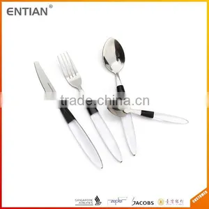 Factory Set Fork Spoon and Knife, 24 Pcs Stainless Steel Cutlery, Cutlery Set Plastic thumbnail-1