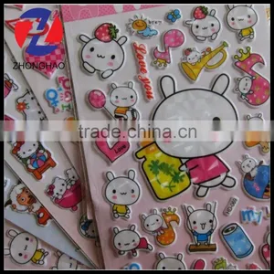 New Arrived Lovely Customized Printed Craft Unique Elegant Fancy 3D Pvc Puffy Sticker thumbnail-1