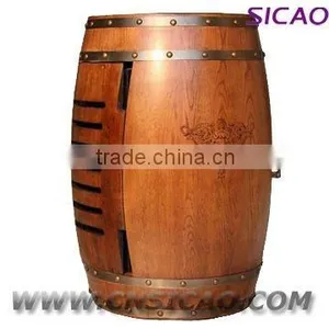 Electric Wine Barrel Furniture, Wine Storage Cabinet Fridge, Electric Vintage Furniture thumbnail-1