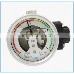 Stainless Steel SF6 Pressure Gauge High Pressure Gauge thumbnail-1