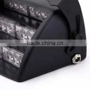 18 LED 12V Strobe Emergency Flashing Warning Light + Car Cigarette Adapter thumbnail-6