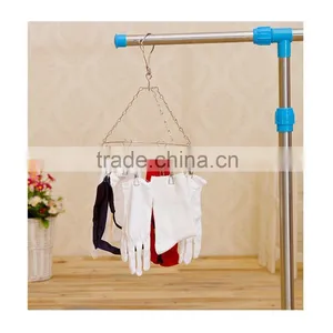 Stainless Steel Clip and Drip Hanger Clothes Drying Rack, 8-Clip thumbnail-1
