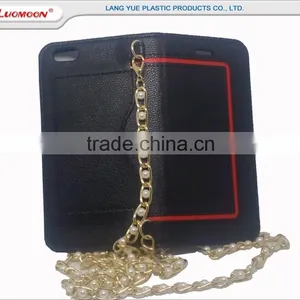 Lichee Pattern Phone Case With Mirror Pearl Gold Belt for Iphone 7 6 5 4 6s se c Plus thumbnail-5