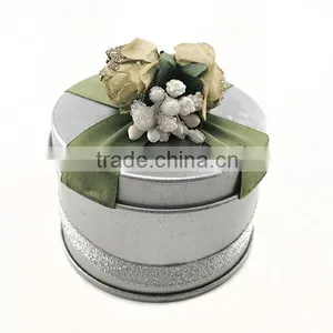 Sweet Wedding Door Gift Tin Box,tin Gift Box With Ribbon Closure,engagement Gift Box Packaging Box thumbnail-1
