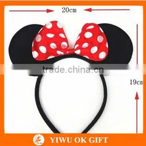 Minnie Mouse Headband Cute Mickey Costume Dress-Up Ears Headband For Sale thumbnail-3