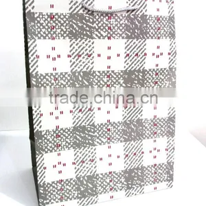 Paper Shopping Gift Bag Checked Printing thumbnail-3