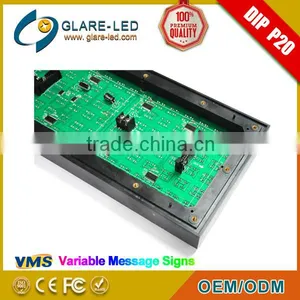 2016 Whole Sale LED Moving Message Sign P20 LED Traffic Module From Glare Factory thumbnail-4