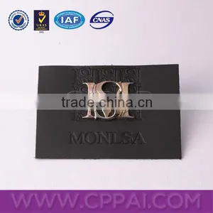 Durable Embossing Leather Label Leather Patch for Jeans thumbnail-1
