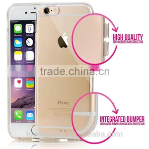 Trending Mobile Phone Case! Ultra-thin Plastic Transparent TPU Mobile Phone Case for IPhone 6/6s Plus! thumbnail-1