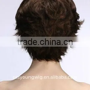 New Short Women's Synthetic Lace Wig for Mum, Mother Wigs thumbnail-4
