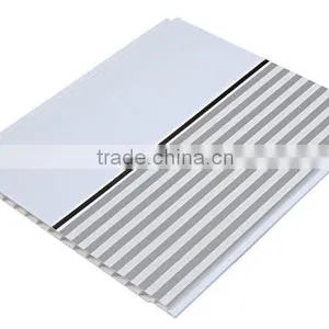 20cm Width Silver Line Shiny Surface PVC Panel thumbnail-1