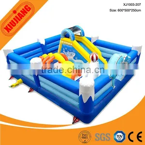 Free Jumping Soft Play Park Kids Inflatable Air Castle for Outdoor thumbnail-5