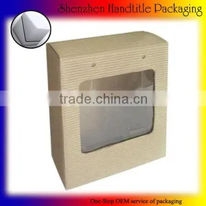 Custom Printed Logo Corrugated Paper Box With PVC Window thumbnail-1