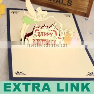 Custom Logo Decorative Paper Pop up Card thumbnail-1