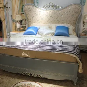 Luxury French Neoclassic Rococo European Royal Furniture Bedroom Bed Set thumbnail-1