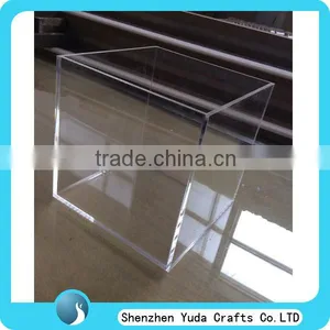 Wholesale Acrylic Box Transparent Box Without Lid Manufacurer Price Perspex 5 Sides Box thumbnail-1