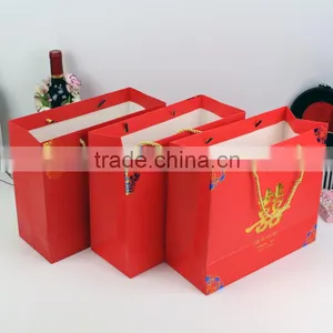 Wholesale Custom Factory Made Paper Bag Hand Bag Recyclable Wedding Gift Bags thumbnail-1