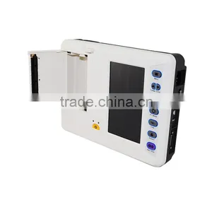 CE Approved 7 Inch 6 Channel ECG EKG Machine Electrocardiograph 110 V - 240V thumbnail-2