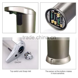 Automatic Touchless Stainless Steel 250ml Soap Dispenser for Kitchen Bathroom thumbnail-4