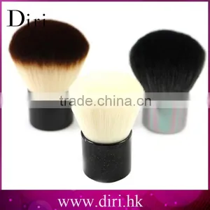 1pc Round Powder Makeup Brush Kabuki Makeup Brush With Light Black Handle thumbnail-1