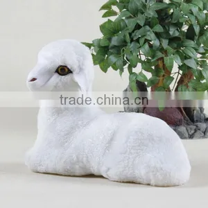 Made in China Plush Animal Cute Life Size Sheep Flame Resistant Used Commercial Christmas Decorations thumbnail-4