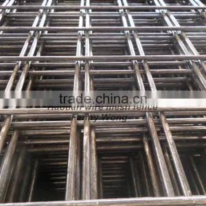 Hot Sale Black Flat Welded Wire Mesh Panel Fence Panel Construction Panel thumbnail-2