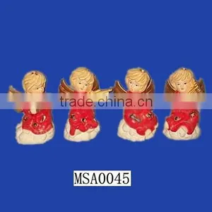 Gift Item Hand Made Resin Red Angel Figurine For Sale thumbnail-1