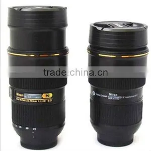 Camera Lens Mug Nican 24-70mm PVC and Stainless Steel Travel Mug,coffe Cup With Cap Twist thumbnail-1