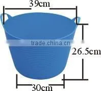 Plastic Garden Tub ,plastic Flexible Garden Bucket,garden Basket SG1602 thumbnail-1
