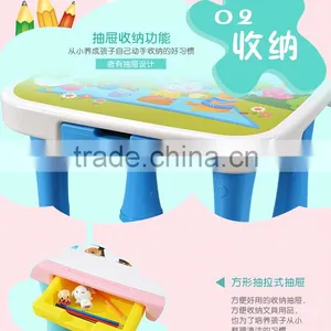 Children Study Tables and Chairs Kids Desk Furniture thumbnail-5