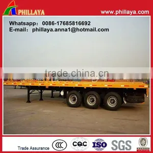 Heavy Duty Container Trailer Drop Deck Semi Trailer Used in Port/quay/ Wharf thumbnail-6