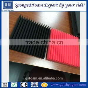 High Quality Customized Acoustic Foam Panels / High Density Soundproofing Foam With Wedge/egg/pyramid Shape thumbnail-1