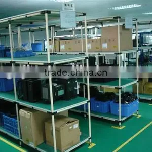 ABS/PE Plastic Coated Galvanized Steel Pipe/lean Pipe Shelves thumbnail-5