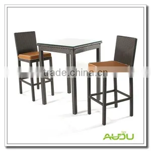 Outdoor Home Rattan High Chair For Bar thumbnail-1